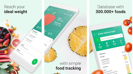 contatore di calorie nutrizione e dieta sana MOD APK Android