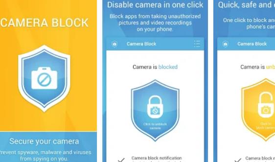 Gameplay screenshot from camera block spyware protect for Android