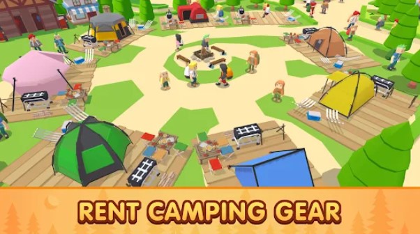Gameplay screenshot from camping tycoon for Android