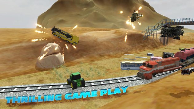 Gameplay screenshot from can a train jump for Android