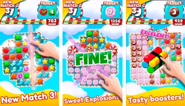 candy blast 2019 pop match 3 quebra-cabeça jogo grátis MOD APK Android