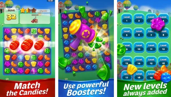 Gameplay screenshot from candy blast sugar splash for Android