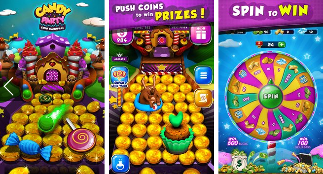Candy Donuts Coin Party Bulldozer MOD APK Android