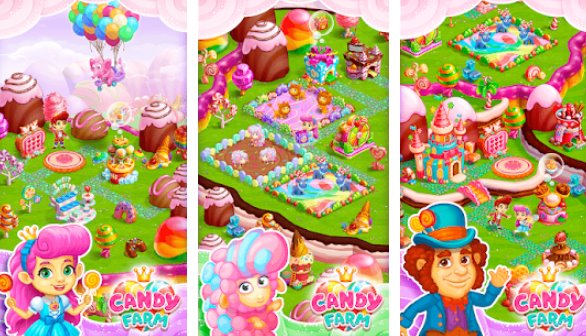 candy farm magic cake townand cookie dragon story