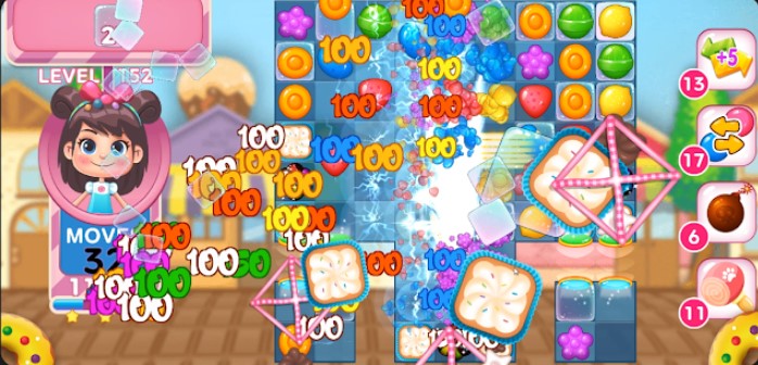 Gameplay screenshot from candy joy jelly bear for Android