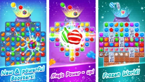 بازی های رایگان پازلی Candy Witch match 3 MOD APK Android