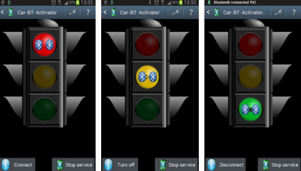 Gameplay screenshot from car bluetooth activator for Android