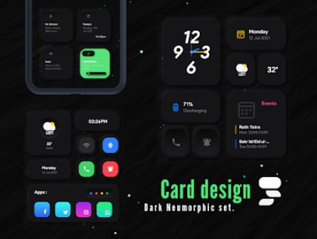 Gameplay screenshot from caramel kwgt for Android