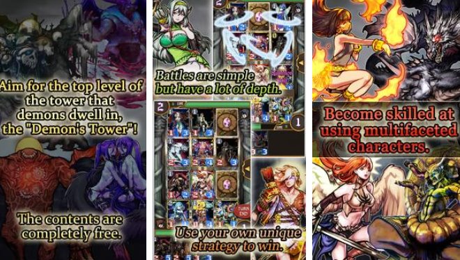 cards battle demon s tower MOD APK Android