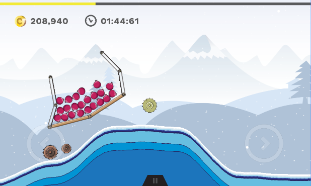 Gameplay screenshot from carry over the hill space for Android
