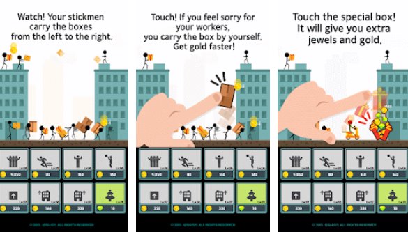 Gameplay screenshot from carrying boxes for Android
