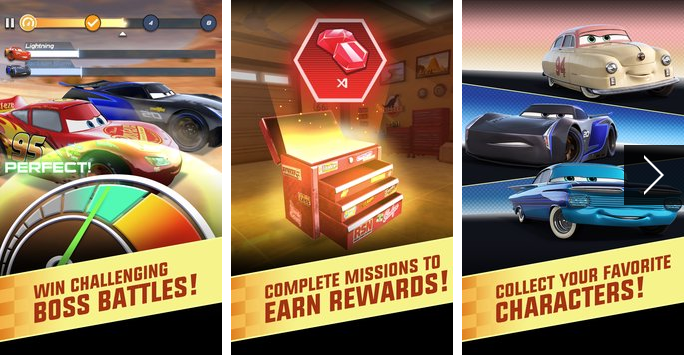 Gameplay screenshot from cars lightning league for Android