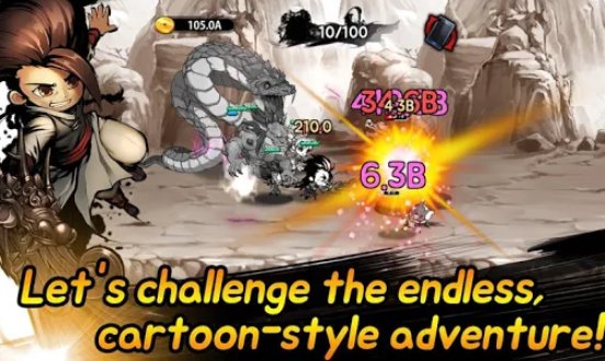 Gameplay screenshot from cartoon dungeon age of cartoon for Android