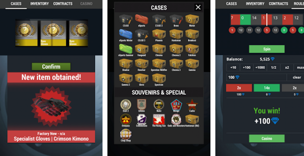 Gameplay screenshot from case simulator 2 for Android