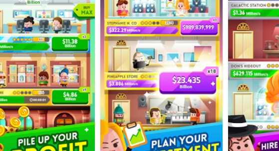 Gameplay screenshot from cash inc fame and fortune game for Android
