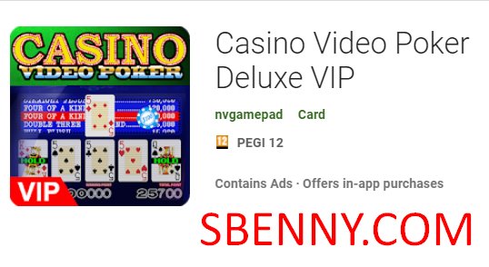 video casino poker deluxe vip