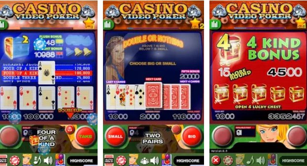 Gameplay screenshot from casino video poker deluxe vip for Android