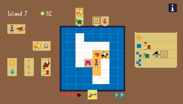 Gameplay screenshot from castaway on a weird island for Android