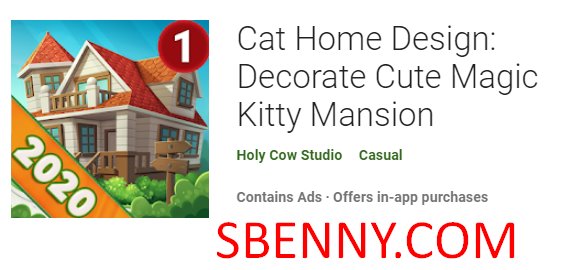 дизайн дома кота украсить милый волшебный котенок особняк