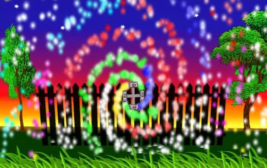 Gameplay screenshot from catherine wheels fireworks pro for Android