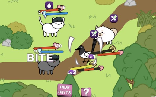 Gameplay screenshot from catlandia crisis at fort pawprint for Android