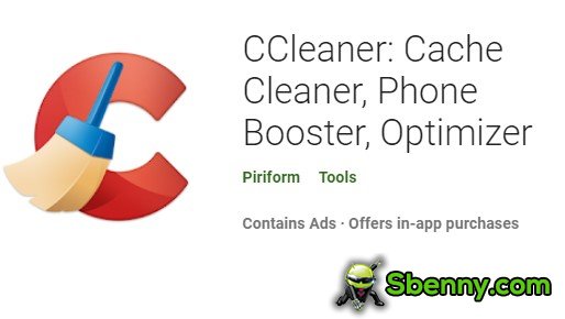 ccleaner cache cleaner otimizador de reforço de telefone