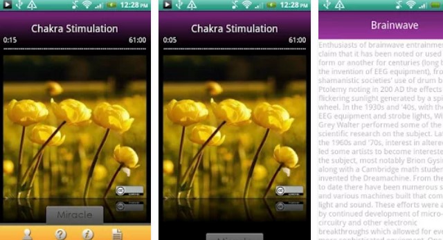 Gameplay screenshot from chakra stimulation for Android