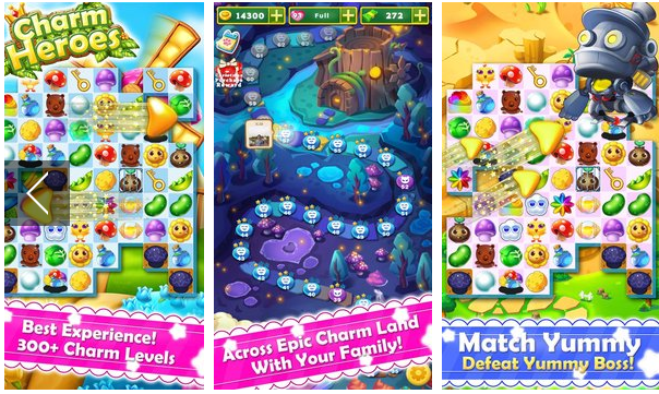 Gameplay screenshot from charm heroes the match king for Android