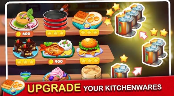 Gameplay screenshot from chef madness craze restaurant cooking games for Android