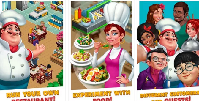 Gameplay screenshot from chefdom cooking simulation for Android