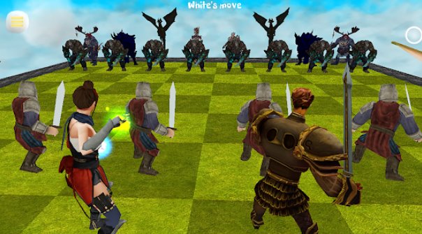 Gameplay screenshot from chess 3d animation real battle chess 3d online for Android
