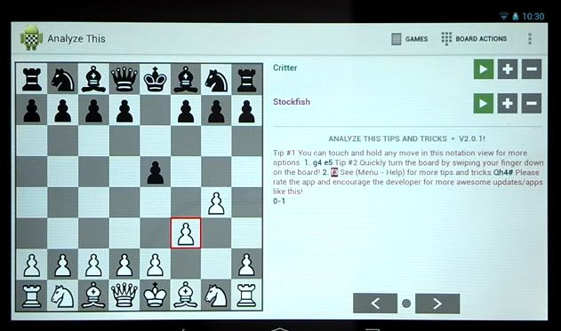 Gameplay screenshot from chess analyze this  pro for Android