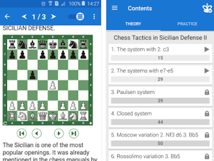 Gameplay screenshot from chess tactics sicilian def 2 for Android