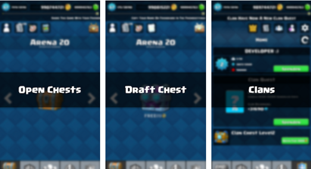 Gameplay screenshot from chests simulator for cr for Android
