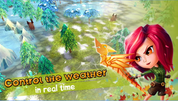 Gameplay screenshot from chibi survivor weather lord for Android
