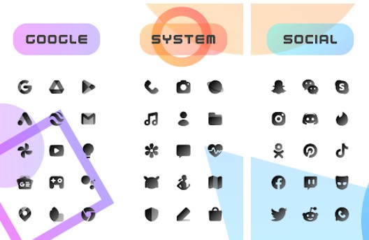 Gameplay screenshot from chic dark icon pack early access for Android