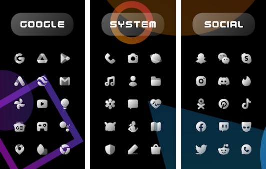 Gameplay screenshot from chic light icon pack early access for Android