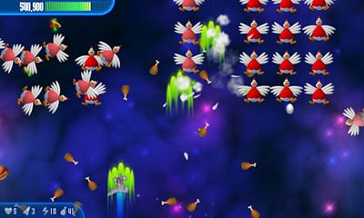 Gameplay screenshot from chicken invaders 3 for Android