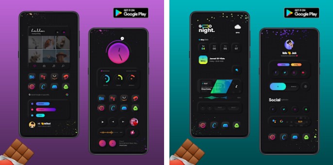 chocolade kwgt MOD APK Android