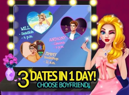 Elige a tu novio las fechas de 3 en el día de 1.