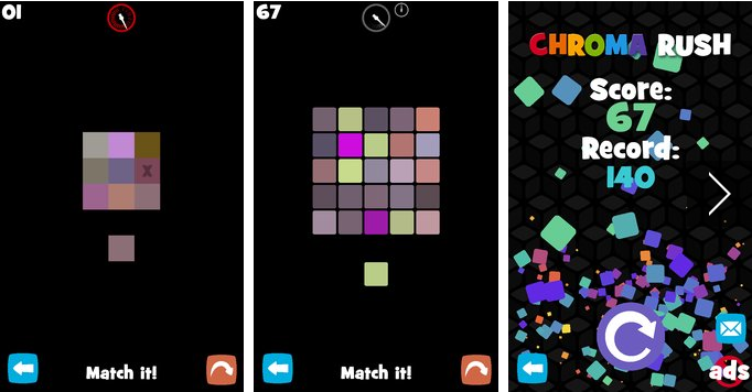 Gameplay screenshot from chroma rush unreleased for Android