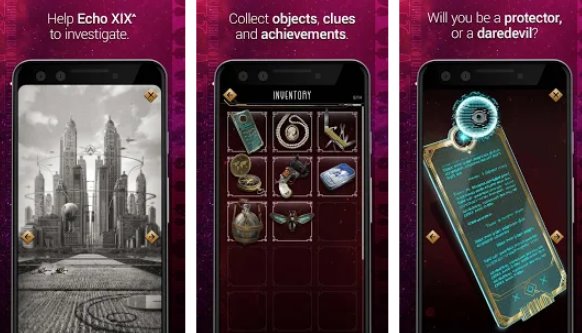 Gameplay screenshot from chroniric time reapers interactive story for Android