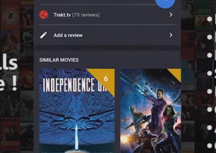 Gameplay screenshot from cinetrak your movie and tv show diary for Android