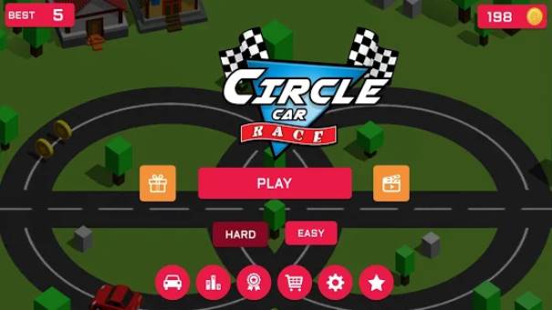 circle car race infinite loop highway racing