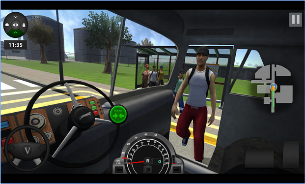 Gameplay screenshot from city bus simulator 2016 for Android