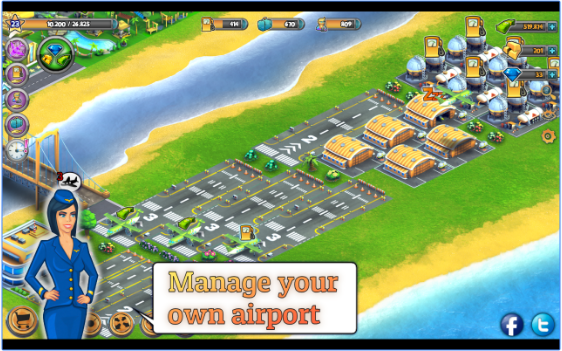 Gameplay screenshot from city island airport Asia for Android