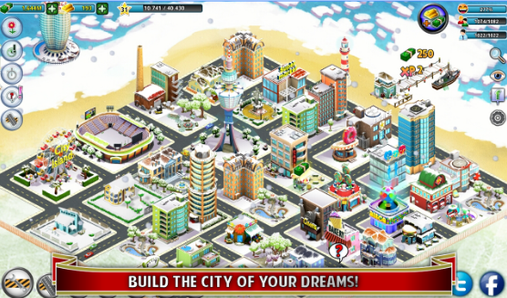 Gameplay screenshot from city island winter edition for Android