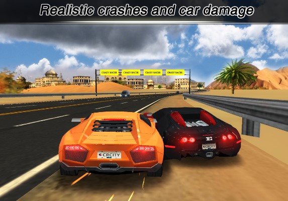 Gameplay screenshot from city racing lite for Android