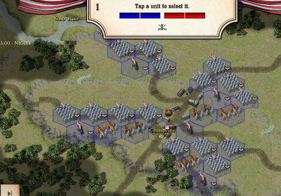 Gameplay screenshot from civil war bull run 1861 for Android