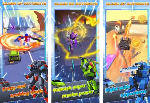 Gameplay screenshot from clash of autobots wild racing for Android